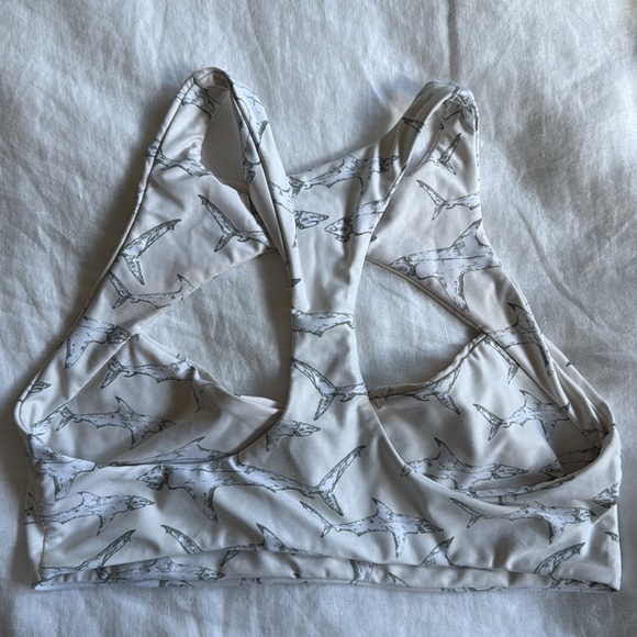 Boys + Arrows Shark Bikini Top - Picture 2 of 4